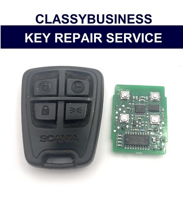 Reparaturservice für Scania LKW LKW 4 Tasten Fernbedienung Schlüsselanhänger Reparatur Reparatur Reparatur Batterie