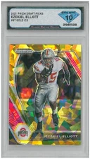 2021 Panini Prizm Dp EZEKIEL ELLIOTT #87 Gold Ice 💎 DSG 10 Gem Mint