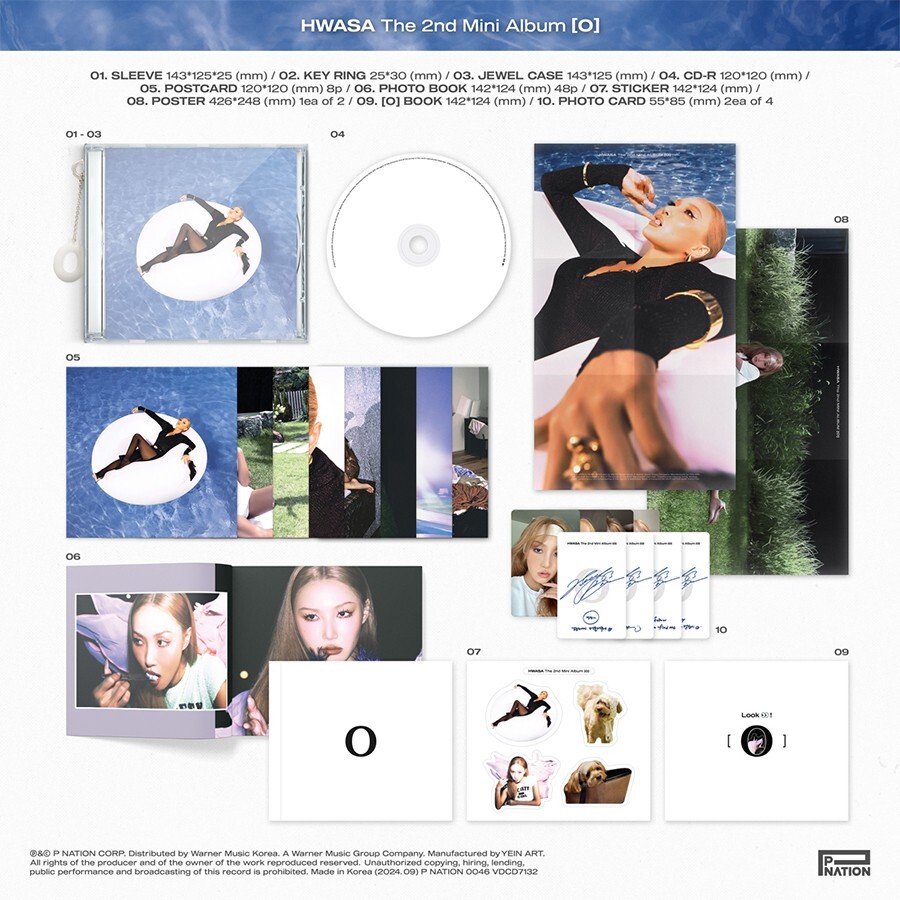 MAMAMOO HWASA O The 2nd Mini Album CD+Case+Key Ring+2 Book+10