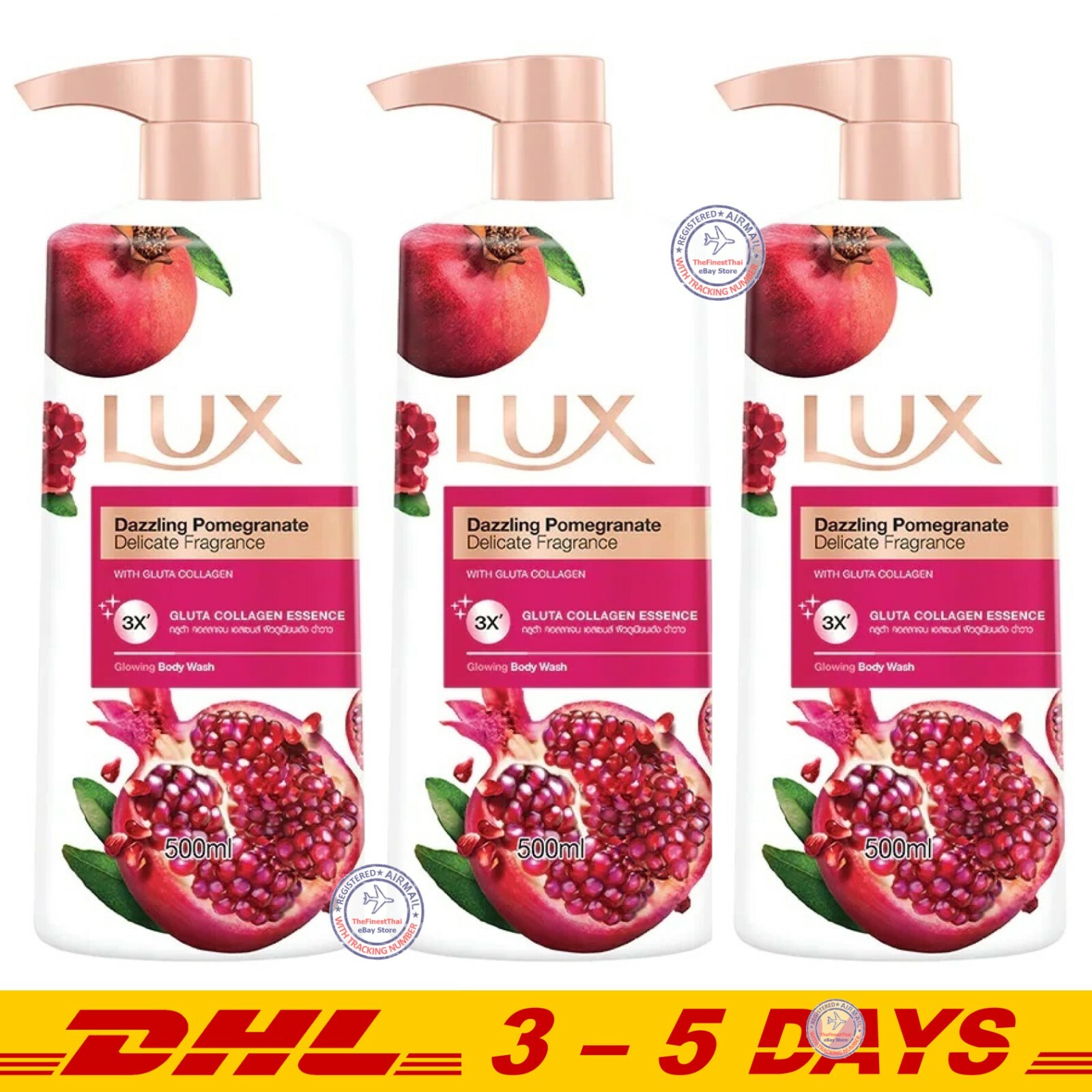 Lux Body Wash Dazzling Pomegranate 500 ml pack of 3 eBay