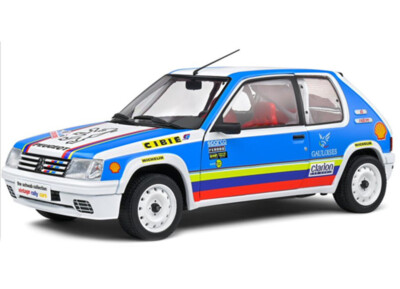 SOLIDO 1801716 Peugeot 205 Rally 1990, Vehículos a escala - Escala 1:18 El Talle