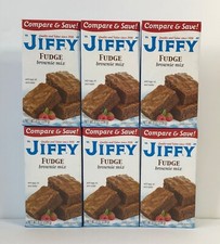 6x Jiffy Fudge Brownie Mix 7 Oz Box  Baking -...