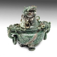 古董原始玉石古董中国香炉| eBay