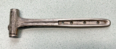 RARE ANTIQUE NUT CANDY TOFFEE HAMMER LOG SHAPED HEAD patented
