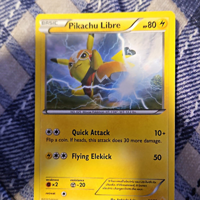 Pikachu Libre 80 HP Black Star Promo Holo XY Trainer Kit Pokemon TCG 2016 EN