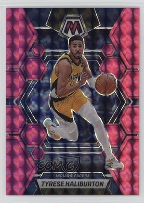 2022-23 Panini Mosaic Pink Mosaic Prizm 142/149 Tyrese Haliburton #162 1aj