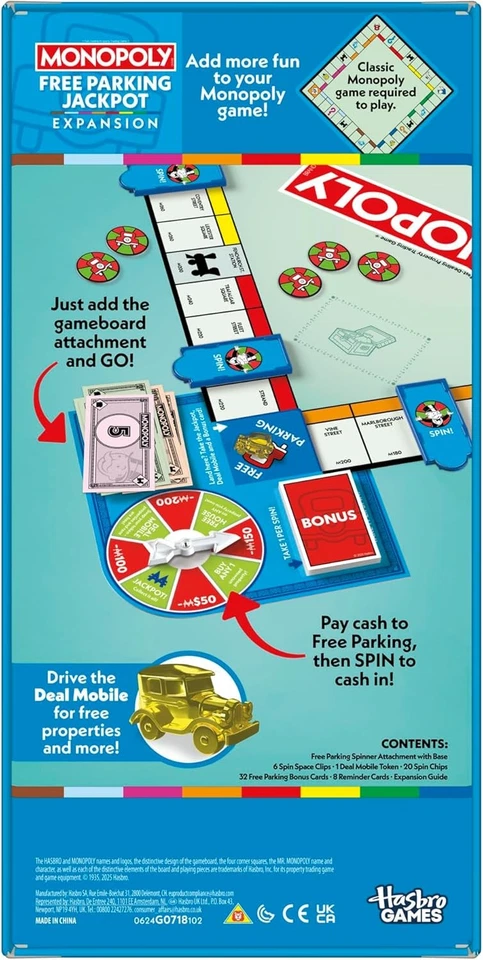 Monopoly Free Parking Jackpot EXPANSION (Classic Monopoly Game Required to Play) - Image 3 of 4