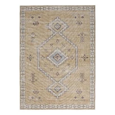 Linon Dillon Wren Sand and Ivory 8' X 10' Area Rug