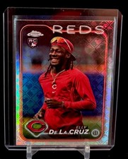 Elly De La Cruz 2024 Topps Chrome Logofractor Image Variation SSP #44 RC