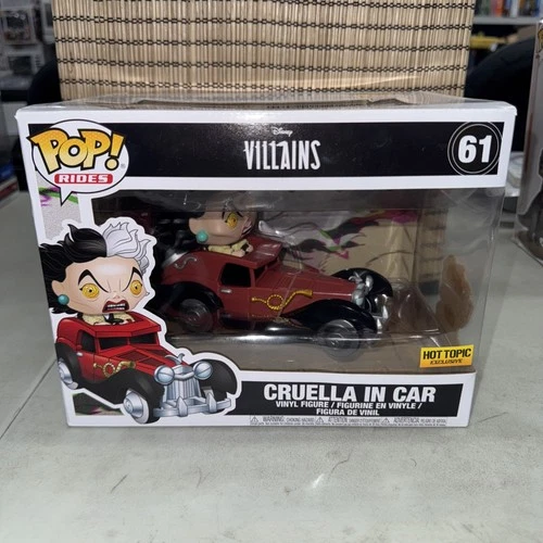 Funko Pop! Disney Cruella In Car #61 Hot Topic Exc Vinyl Figure