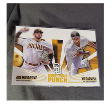 Topps 2023 One-Two Punch Joe Musgrove Yu Darvish San Diego Padres #12P-14