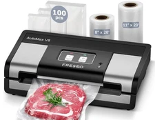 Fully Automatic Vacuum Sealer, 95Kpa Powerful Food Vacuum Sealer Machine, Aut...