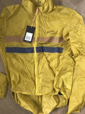 NEU UND VERPACKT Rapha HERREN BREVET FLYWEIGHT WINDJACKE Größe Medium Gold/Gelb Medium 