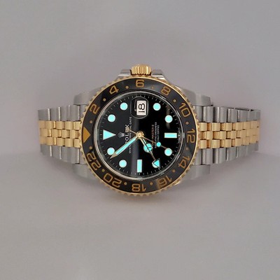 2024 Rolex GMT Master II Zombie Black Grey Bezel 2-Tone Watch Box