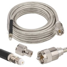20FT Low Loss RG8X Stranded Core CB Antenna Coax Cable PL259 FME/PL259