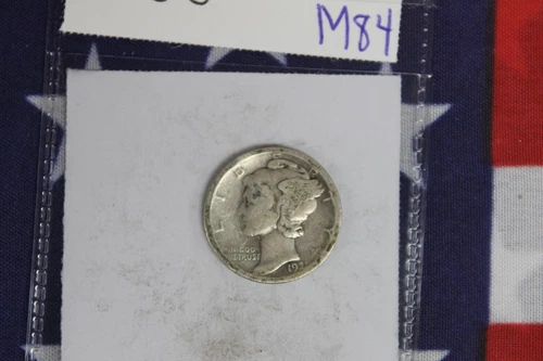 1921-D Silver Mercury Dime - Good Condition (M84)