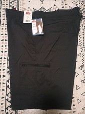 New Wrangler All Terrain Cargo Shorts Men's Size 40Black 10" Inseam Relaxed Fit