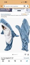 Ambitelligence Adult Shark One-Piece Hoodie, ...