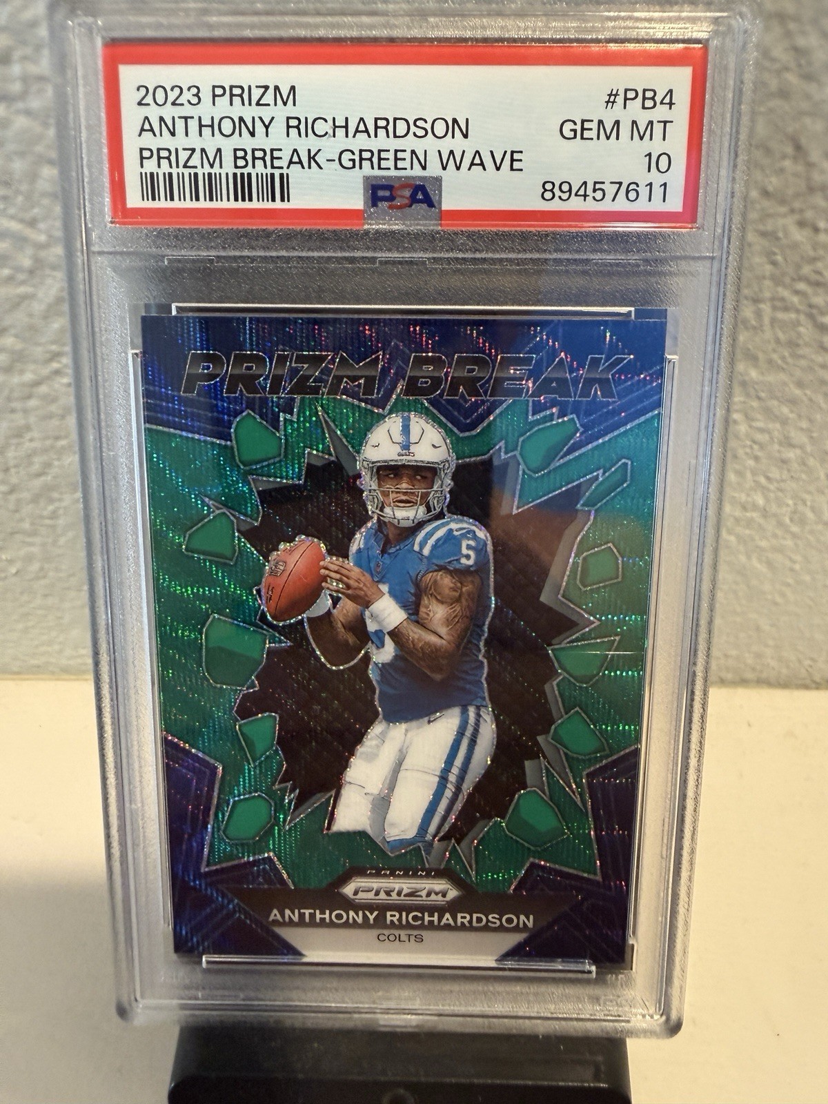 Anthony Richardson Panini Prizm Break #PB4 Green Wave