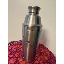 OGGI STAINLESS STEEL Dial A Drink Cocktail Shaker MIXED MIXER 11" tall