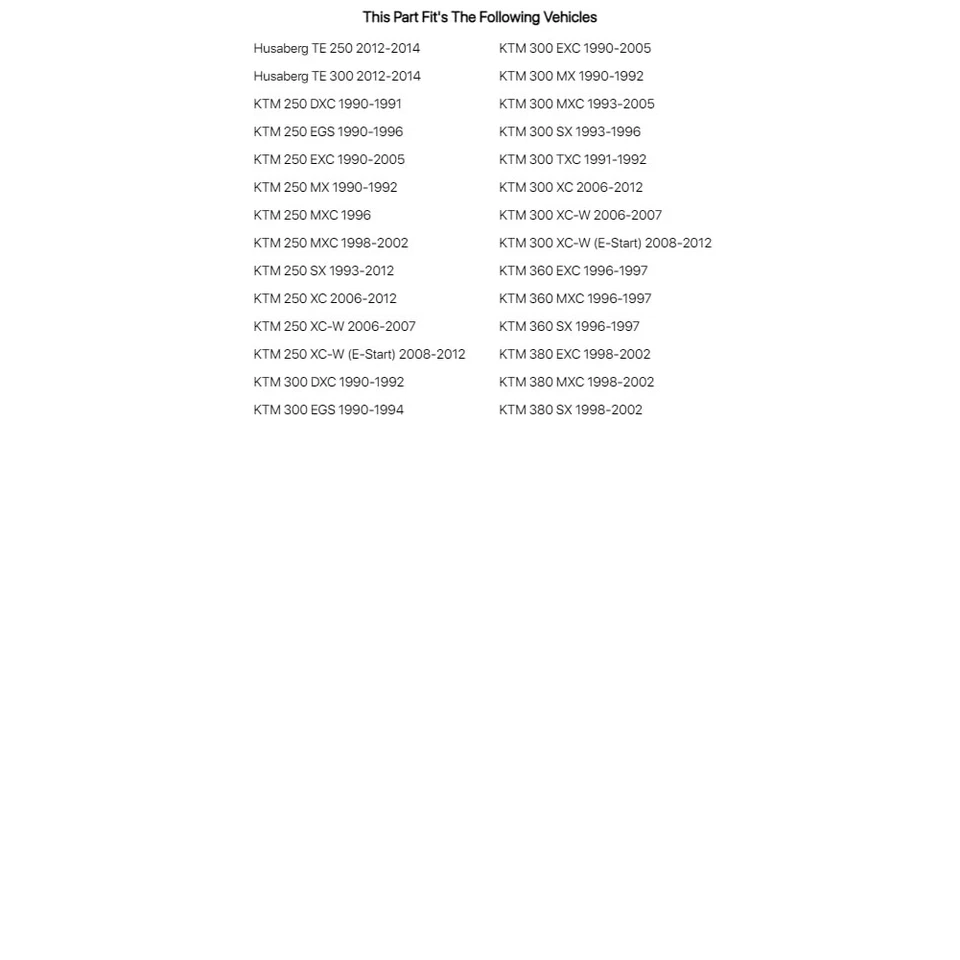 Juego de muelles de embrague Tusk para KTM 380 EXC 1998-2002 Foto 3 de 4