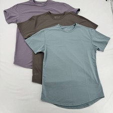 BYLT Men’s Premium Basics Crew Neck Drop Cut T-Shirts Short Sleeve 3 Pc Sz M
