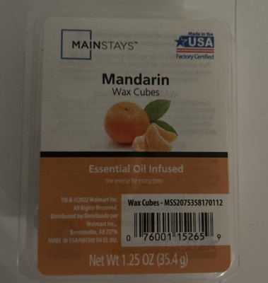 Mainstays Mandarin Wax Cubes Essential Oil Infused  