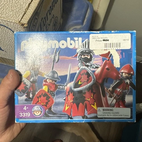 Playmobil 3319 Dragon Baron Knights Castle Troops Set Vintage Complete W/ Box