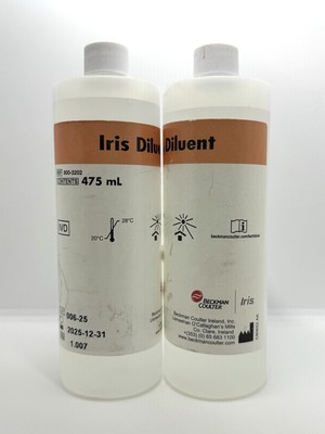 3 Beckman Coulter Reagent Iris Diluent 475 mL Exp 12/31/25 Free Expedited Ship