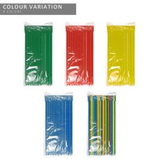 100 Pcs Releasable Cable Ties Reusable Multi Natural Nylon Plastic Zip Tie Wraps