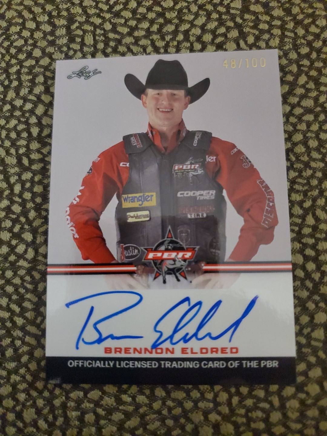 2024 Leaf Metal Pbr - On Card Autographs Brennon Eldred #DNA-BE1 /100 (AU)