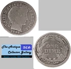 1898⌛US Philadelphia Mint Silver Barber Dime🪙Antique🪙