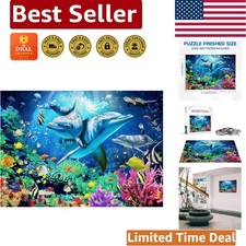 Sea World 500-Piece Jigsaw Puzzle for Adults Families - Engaging Fun Calming