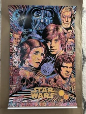 Star Wars FOIL  Variant Screen Print by Todd Slater - Goldfinger - Stout Rare