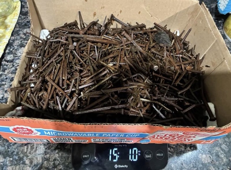 15 lbs of Antique Square Cut Nails