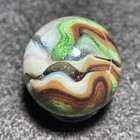 Jabo Marbles-Last Dance-Green Aventurine/White/Amber-Brown Swirl(.74") — photo 9