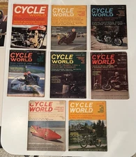 Lot Of 8 Cycle World Magazines 1962.    Ducati-Guzzi-Jawa-Norton- BMW-Greeve