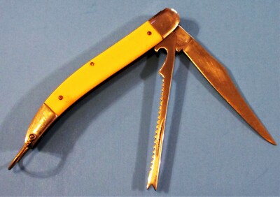 アンティーク Vintage Japanese Monarch #2233 Folding Pocket Fishing Knife with