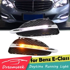 LED Day Running Light For Mercedes-Benz E-Class W212 14-16 Daylight DRL Fog Lamp