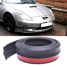 Matte Front Bumper Spoiler Strip Lip Splitter Rubber 98" For Toyota Celica Prius