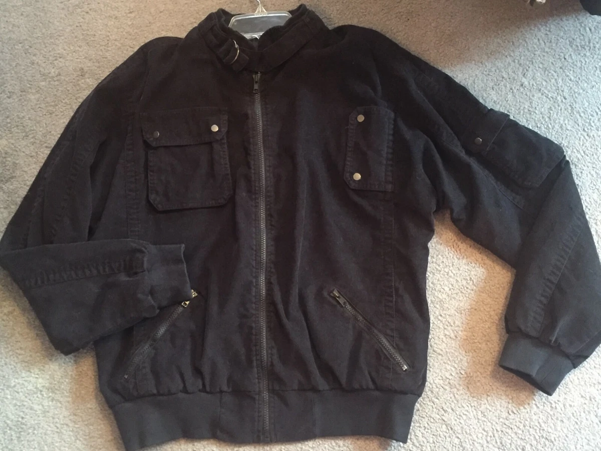 Mens corduroy cheap jacket black