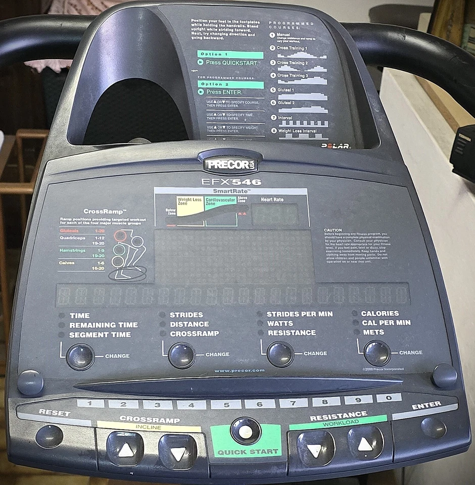 Ellittica professionale PRECOR mod. EFX 546 ELLIPTICAL FITNESS CROSSTRAINER - Immagine 2 di 4