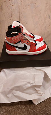 Jordan 1 Retro High (Hoch) OG Spider-Man Across The Spider-Verse (PS) Größe 30