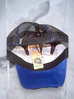 Von Dutch Trucker Hat Blue Velvet Upside Down Embroidered  display picture 3