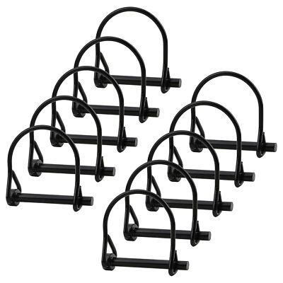 INCREWAY Wire Lock Pin, 1/4'' Heavy Duty Safety Coupler Shaft Locking Pin 10pcs