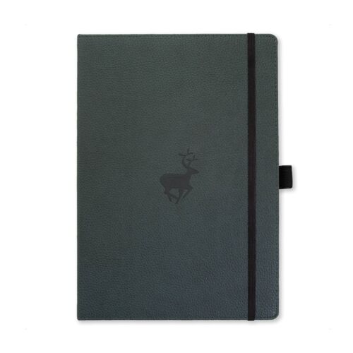 Dingbats - Wildlife Squared Extra Large Notebook, Green Deer, A4 - Hardcover Not - Bild 1 von 4