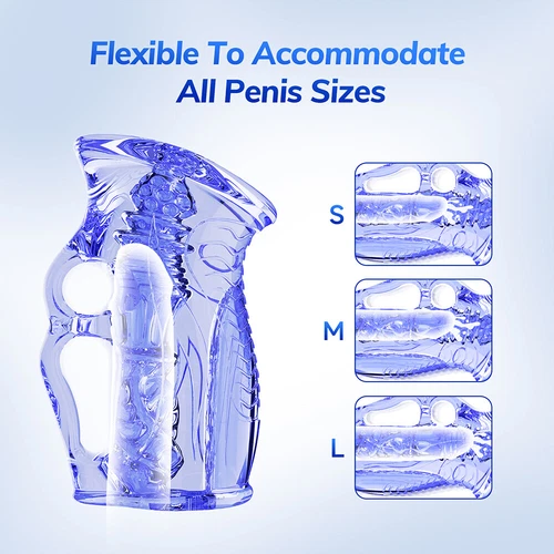 Silicone Vibrating Male Masturbater Cup Erection Sex Toys for Men Masturbation - Picture 4 of 8