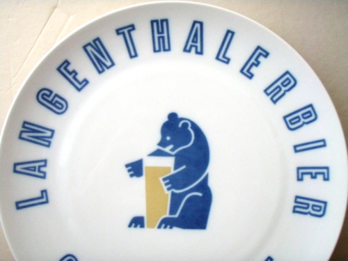 Langenthal Swiss Porcelain Bierbrauerei Langenthal Wall Plaque - Picture 2 of 7