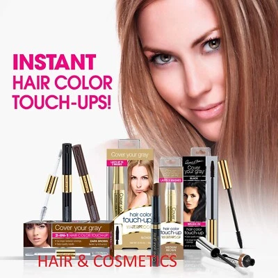 Cover Your Gray Waterproof Brush-In/Root Touch Up-All Colours-FAST UK TRACK POST