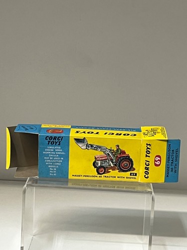 Vintage Corgi 69 Massey Ferguson 165 Tractor with Shovel 1967/72 MIB & insert - Picture 17 of 23